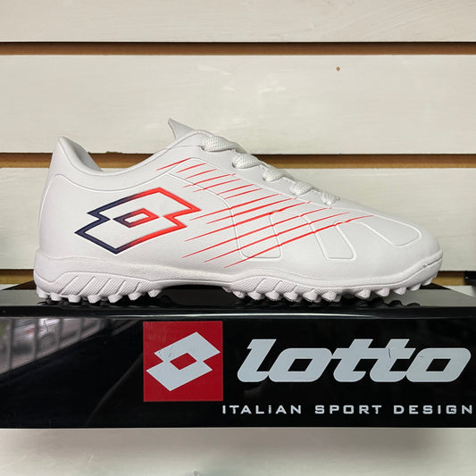 Zapato Baby Fútbol Niño Lotto - Fiore JR TF Blanco Rojo