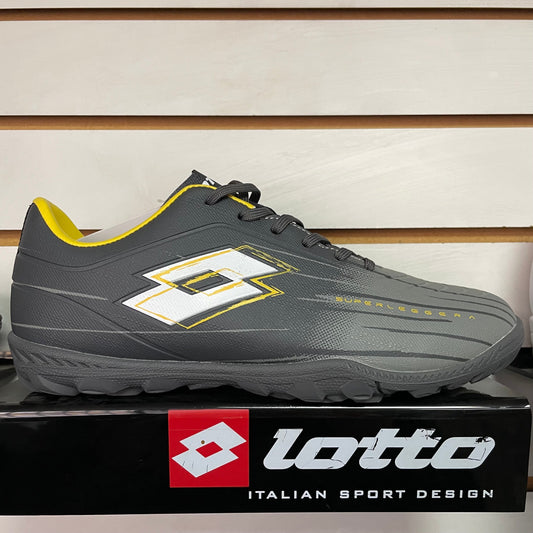 Zapato Baby Fútbol Juvenil Lotto - Solista TF JR Gris Amarillo
