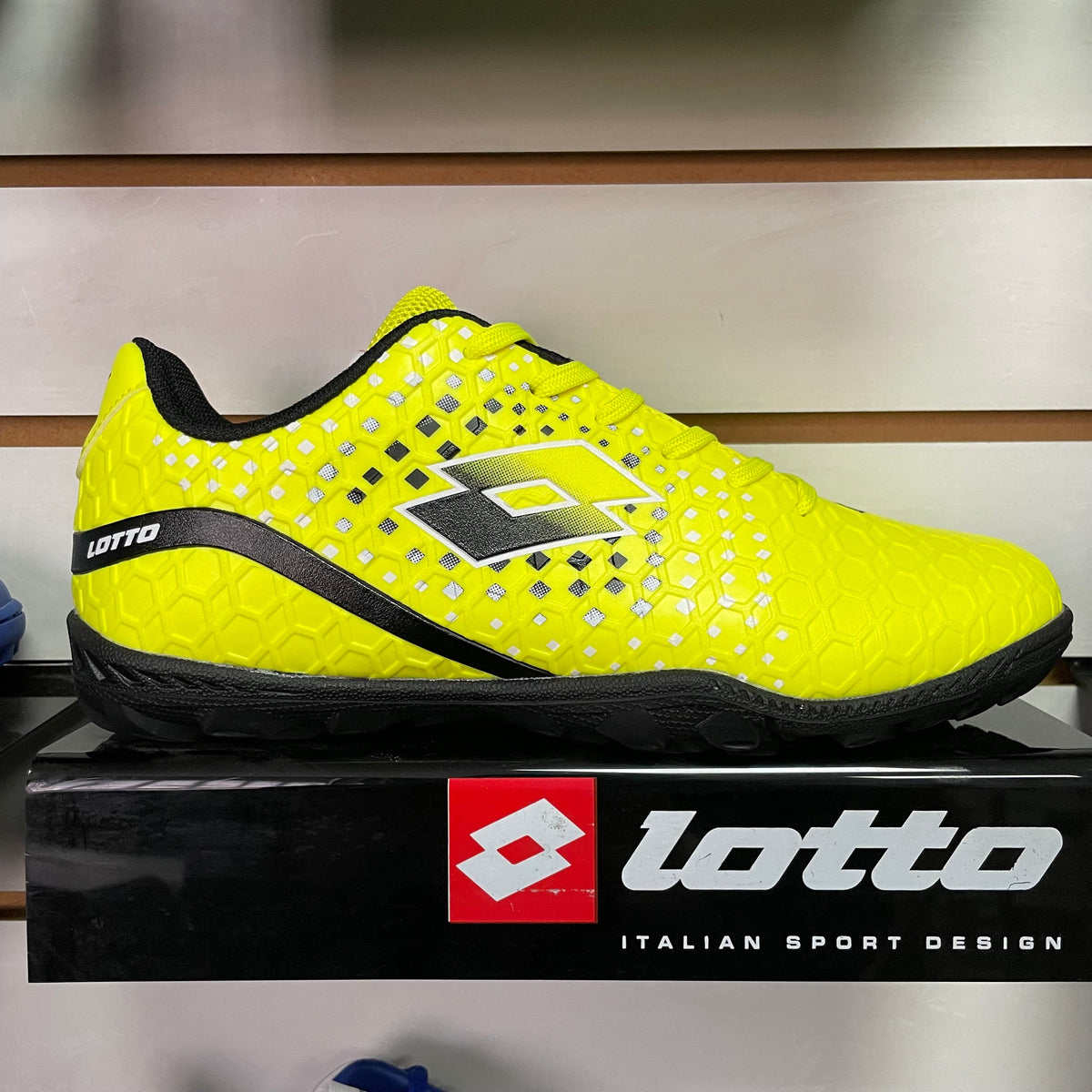 Zapato Baby Futbol Juvenil Lotto Zenda FT Amarillo Negro